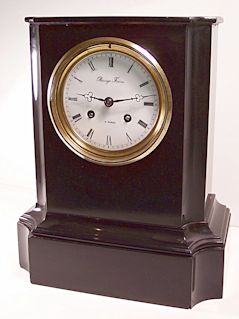 Restoring a black marble clock case with Clocks Magazine, figure 12